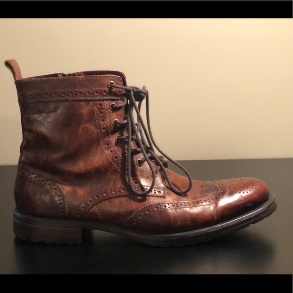 Aston Grey Collection Cable Boots, Genuine Leather Boots, Size 12 - Picture 4 of 8